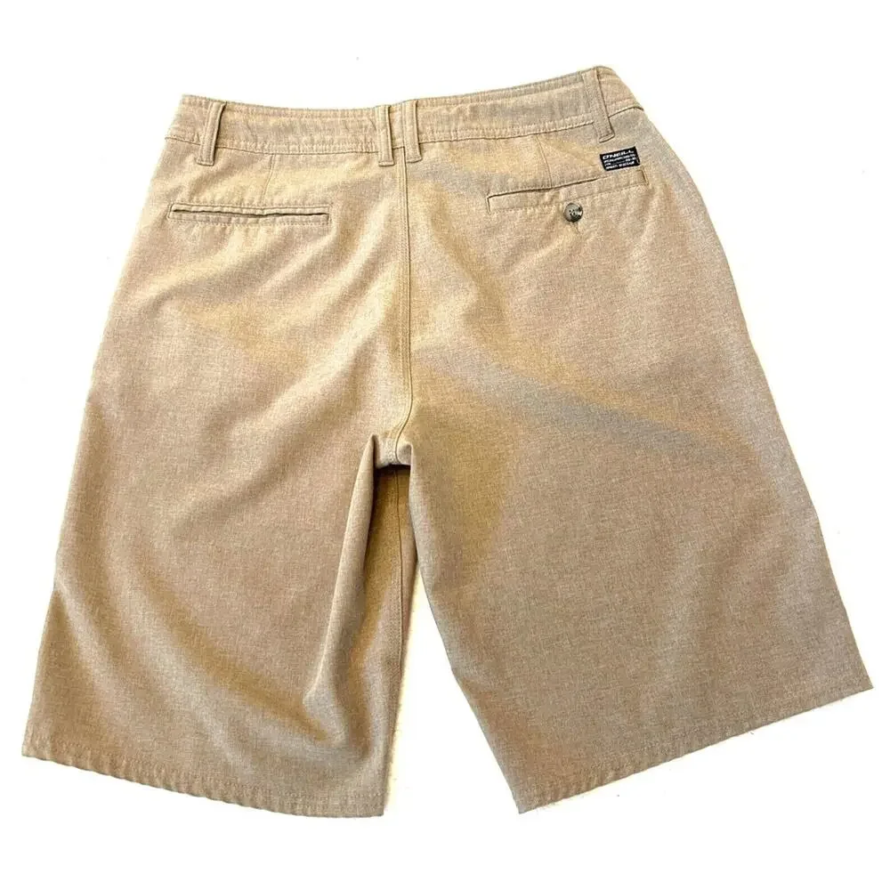 O'Neill Hybrid Shorts Men's Size 30 Tan/Beige Lightweight Pockets